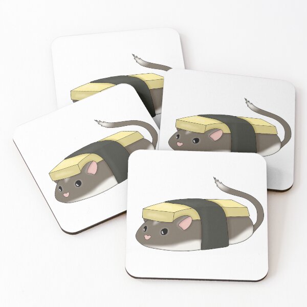 Item preview, Cute tamagoyakiki gerbil (tamago sushi) designed and sold by Becky-Marie.