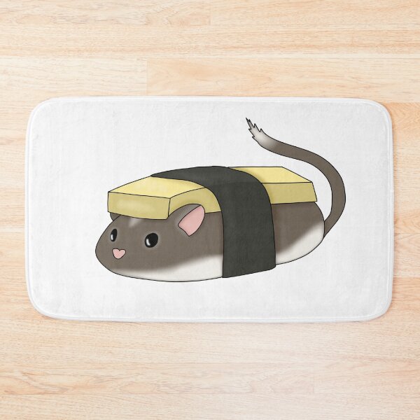 Item preview, Cute tamagoyakiki gerbil (tamago sushi) designed and sold by Becky-Marie.