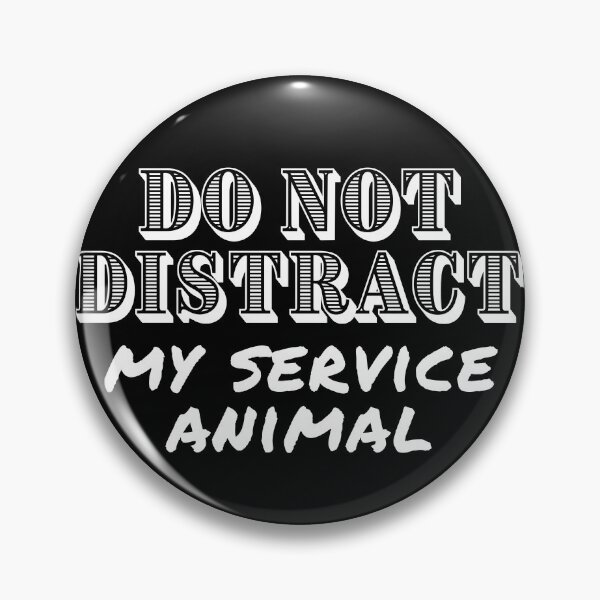 Item preview, Do Not Distract My Service Animal - Guide Dog - Service Dog - White Design for Dark Background designed and sold by SayWhatYouFeel.