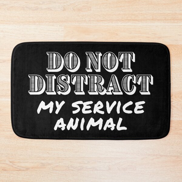Item preview, Do Not Distract My Service Animal - Guide Dog - Service Dog - White Design for Dark Background designed and sold by SayWhatYouFeel.