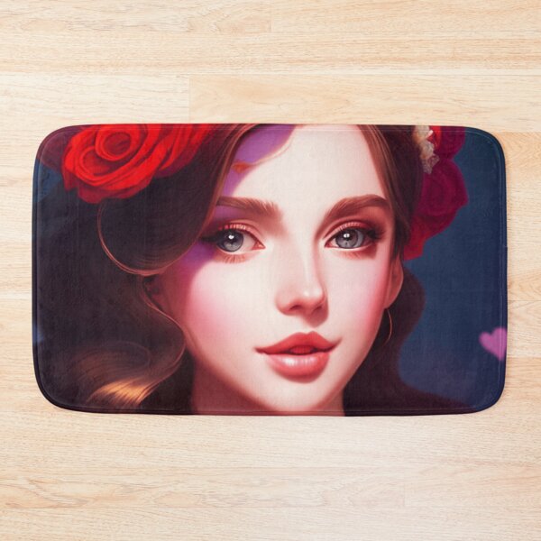 Item preview, Young woman with brown hair and blue eyes designed and sold by Girly-Universe.