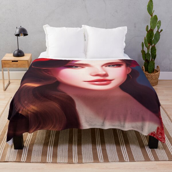 Item preview, Young woman with brown hair and blue eyes designed and sold by Girly-Universe.