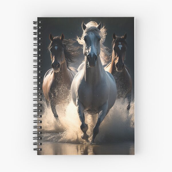Item preview, Three wild horses running through the water designed and sold by RK - Shop.