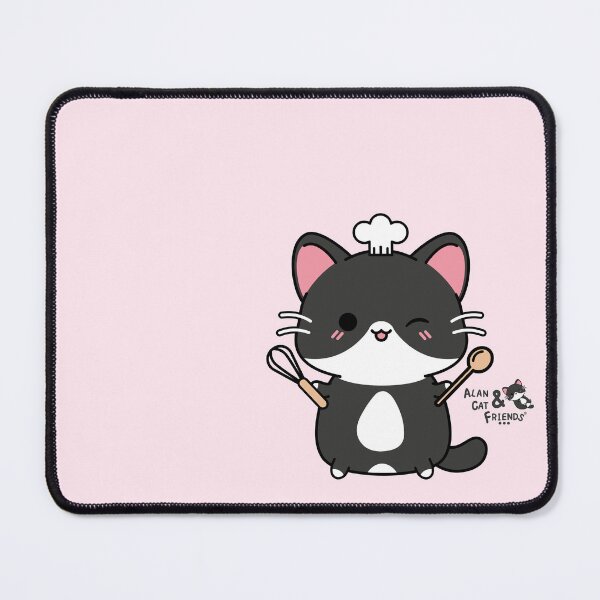 Item preview, Cute tuxedo cat in chef hat in kawaii design designed and sold by Alan-cat.