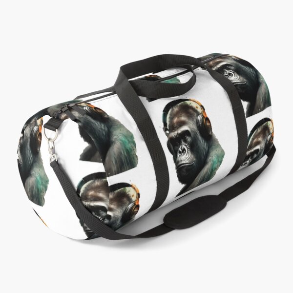 Item preview, Gorilla Wearing Headphones Mountain Gorilla designed and sold by Brockinator.