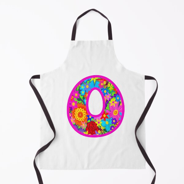 Item preview, Pink Floral Alphabet Letter O – Colorful Boho Psychedelic Flower Typography Art designed and sold by Vividality.