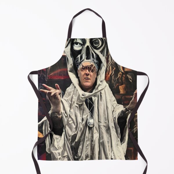 Item preview, Cyberpunk Aleister Crowley The Great Beast of Thelema painted in a Surrealist and Impressionist style designed and sold by Ataraxia  Apparel.