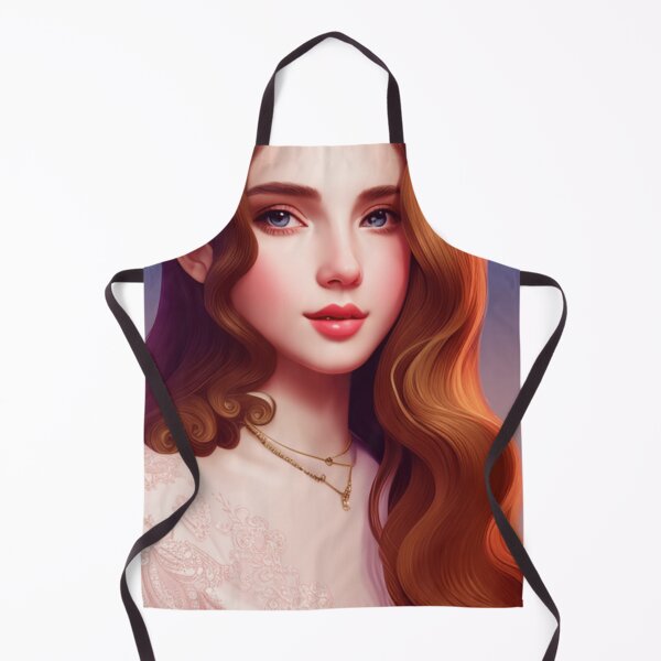 Item preview, Young woman with brown hair and gentle smile designed and sold by Girly-Universe.