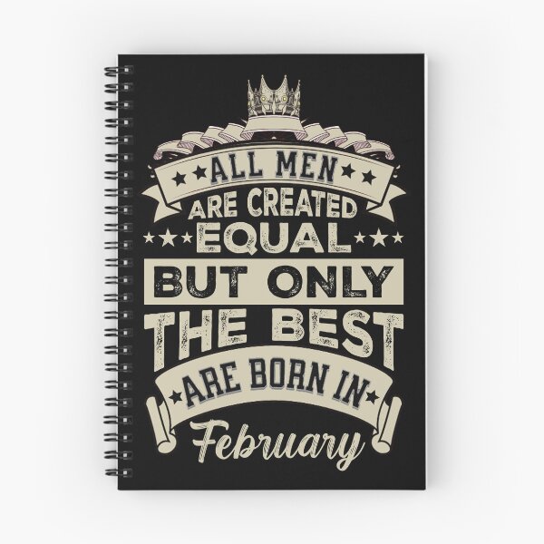 Item preview, All Men Are Created Equal But The Best Are Born In February | February Birthday Gift | Men Birthday Gift designed and sold by AMINE  ★★★★★.