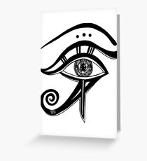 The Eye, sticker Greeting Card