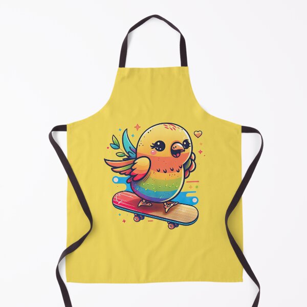 Item preview, Funny Small Bird On A Skateboard Doing Cool Flying Rainbow Board Tricks designed and sold by ultra-cute.
