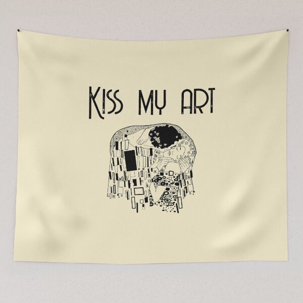 Item preview, Gustav Klimt kiss designed and sold by Blacklinesw9.