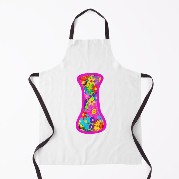 Item preview, Pink Floral Alphabet Letter I – Colorful Boho Psychedelic Flower Typography Art designed and sold by Vividality.
