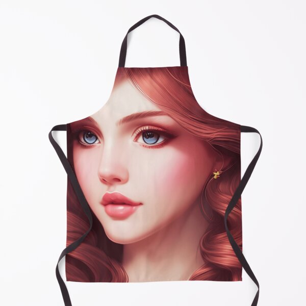 Item preview, Young woman with red hair and blue eyes designed and sold by Girly-Universe.