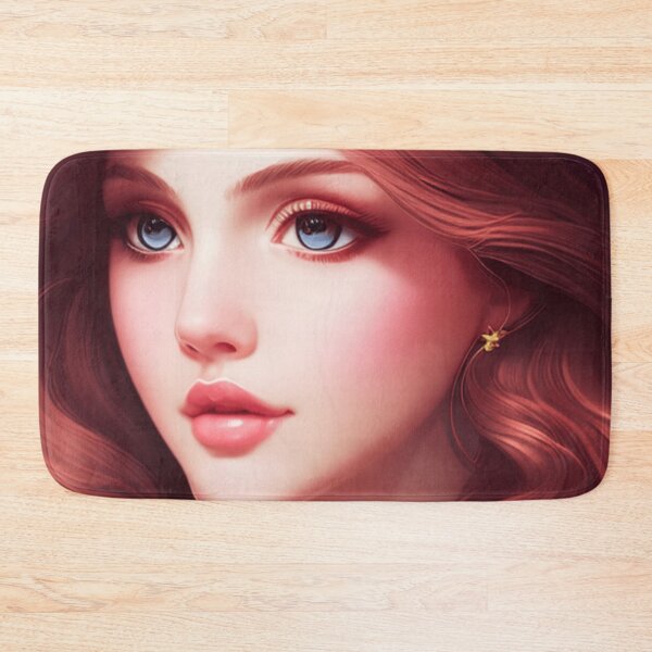 Item preview, Young woman with red hair and blue eyes designed and sold by Girly-Universe.