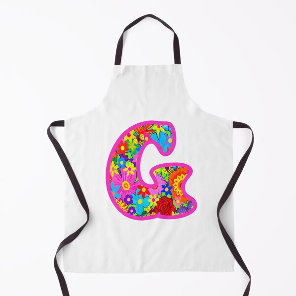 Item preview, Pink Floral Alphabet Letter G – Colorful Boho Psychedelic Flower Typography Art designed and sold by Vividality.