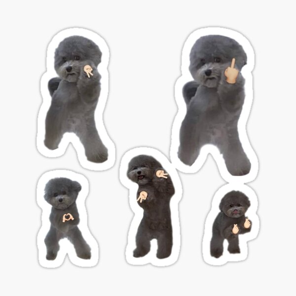 "Gyaru Dog Full Set" Sticker for Sale by SugarStrawbs | Redbubble