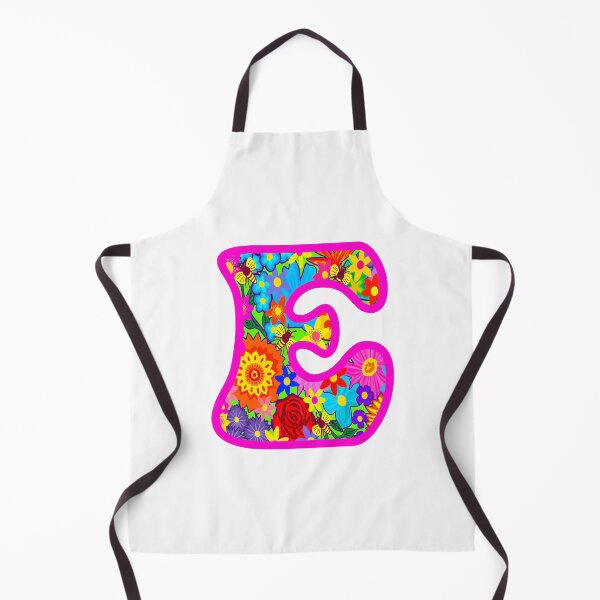 Item preview, Pink Floral Alphabet Letter E – Colorful Boho Psychedelic Flower Typography Art designed and sold by Vividality.
