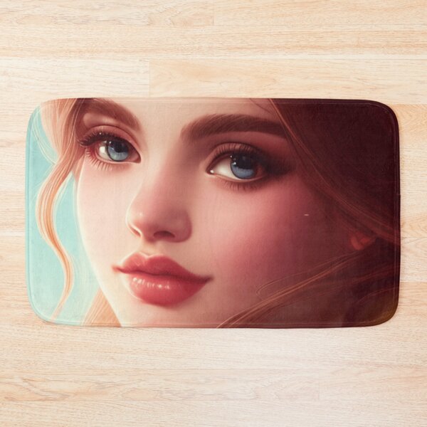 Item preview, Young woman with brown hair and blue eyes designed and sold by Girly-Universe.