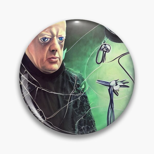 Item preview, Cyberpunk Aleister Crowley The Great Beast of Thelema painted in a Surrealist and Impressionist style designed and sold by Ataraxia  Apparel.