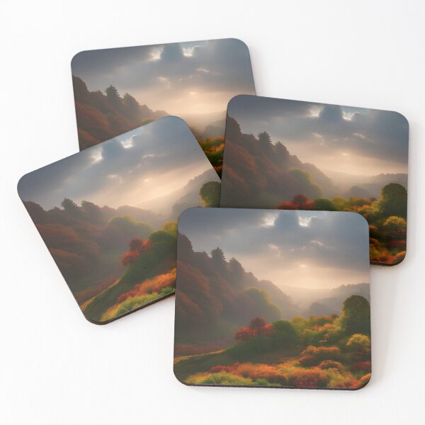 Item preview, Autumn Landscape in the late afternoon designed and sold by DreamyEscapism.