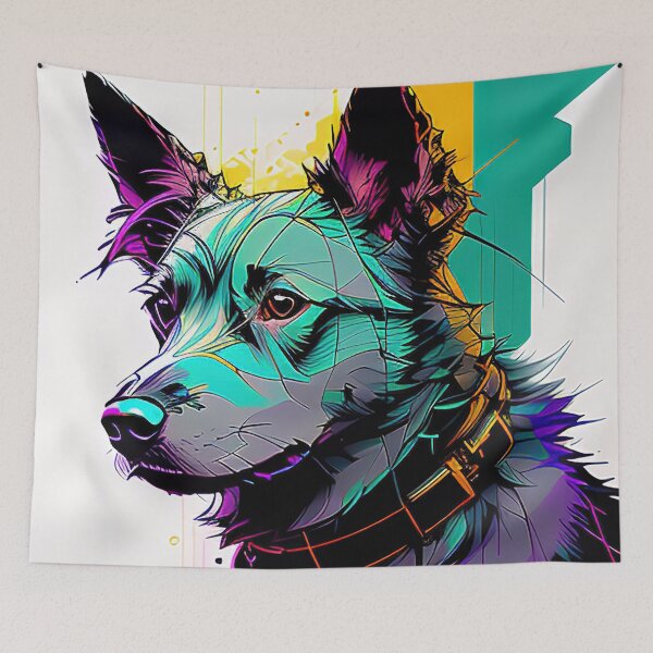 Item preview, Cyber Canine: A Futuristic Portrait of Man's Best Friend designed and sold by DavesDogShop.