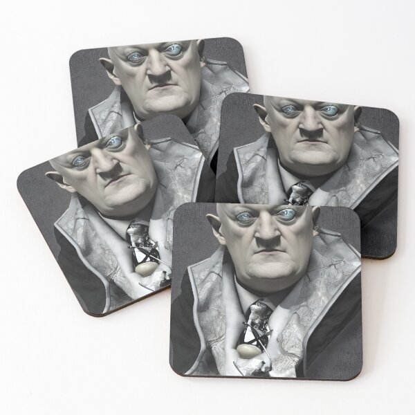 Item preview, Cyberpunk Aleister Crowley The Great Beast of Thelema painted in a Surrealist and Impressionist style designed and sold by Ataraxia  Apparel.