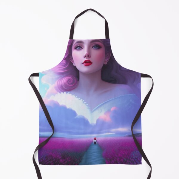 Item preview, Young woman in the sky with pink hair designed and sold by Girly-Universe.