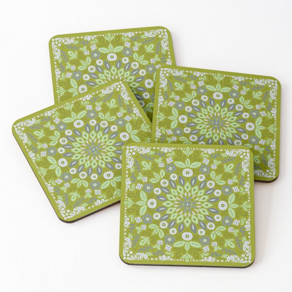 Item preview, Mandala Design - Green, Grey, Olive designed and sold by Paige Brady Design.