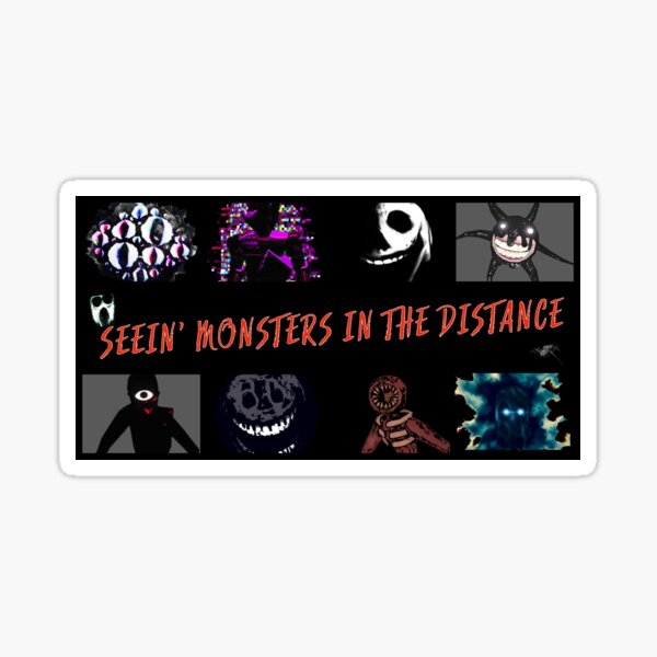 Roblox doors game, casual screech monster  Sticker for Sale by mahmoud ali