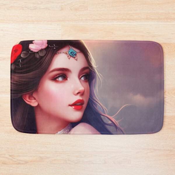 Item preview, Young woman with two colored eyes designed and sold by Girly-Universe.