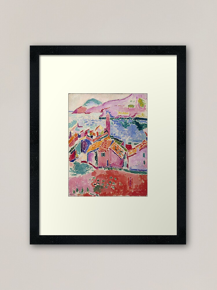 Alternate view of Les toits de Collioure- Henri Matisse Framed Art Print