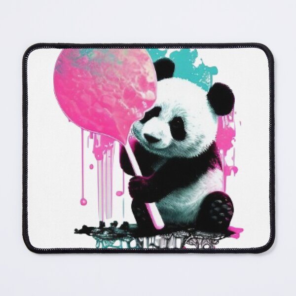 Item preview, Pop art panda with candy designed and sold by dreamwish.