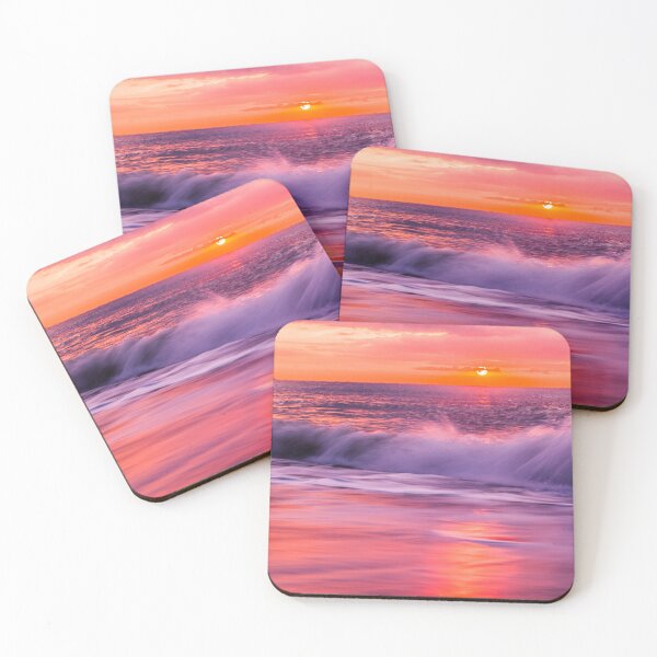 Item preview, Colorful sunrise at the sea with waves designed and sold by Marc Alexander Kunze.