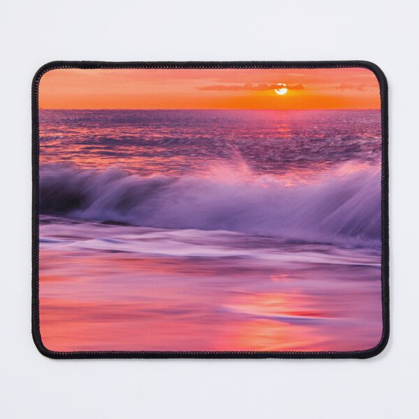 Item preview, Colorful sunrise at the sea with waves designed and sold by Marc Alexander Kunze.