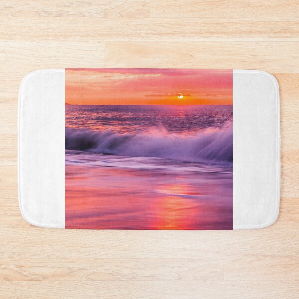 Item preview, Colorful sunrise at the sea with waves designed and sold by Marc Alexander Kunze.