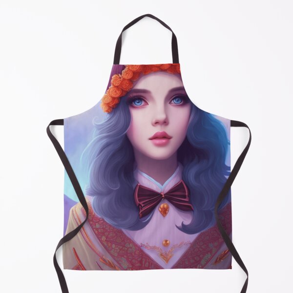 Item preview, Young woman with blue hair and blue eyes designed and sold by Girly-Universe.