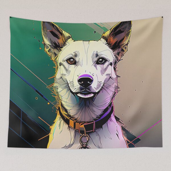 Item preview, Cyber Canine: A Futuristic Portrait of Man's Best Friend designed and sold by DavesDogShop.