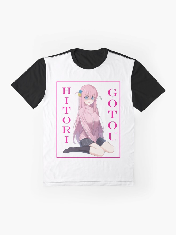 Aperçu 4 sur 5. T-shirt graphique avec l'œuvre BOCCHI LE ROCHER!HITORI GOTOU créée et vendue par ALAAWII.