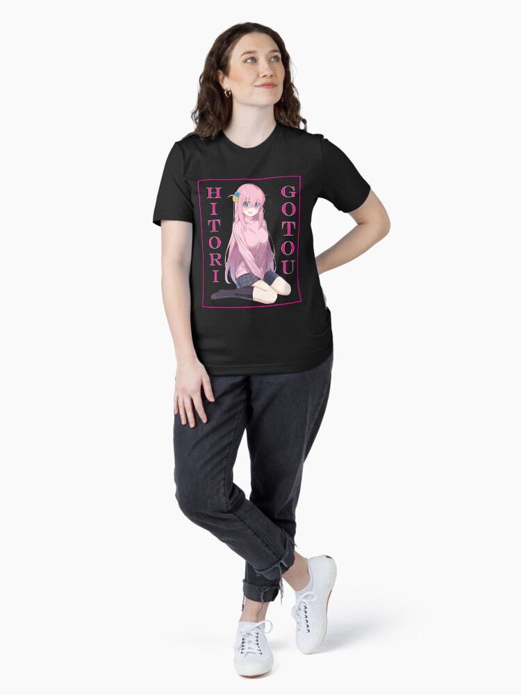 Aperçu 4 sur 7. T-shirt essentiel avec l'œuvre BOCCHI LE ROCHER!HITORI GOTOU créée et vendue par ALAAWII.