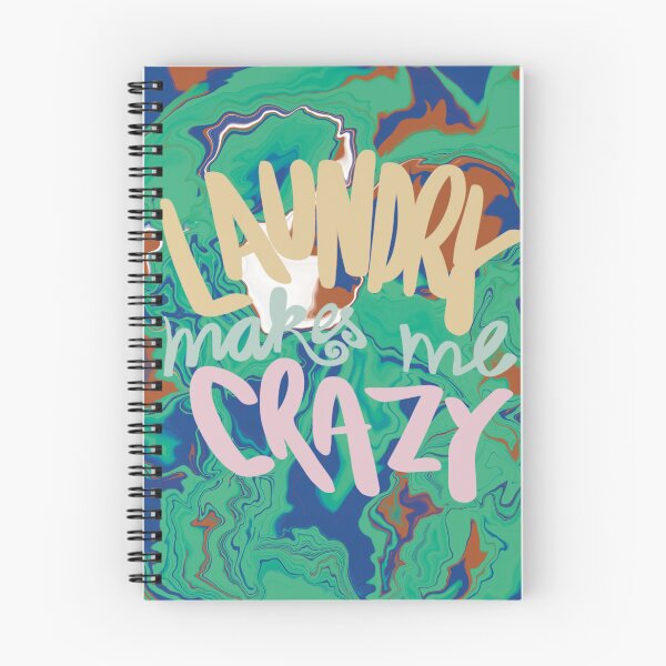 Item preview, Laundry makes me crazy green abstract fluid typography designed and sold by chuckletuckle.
