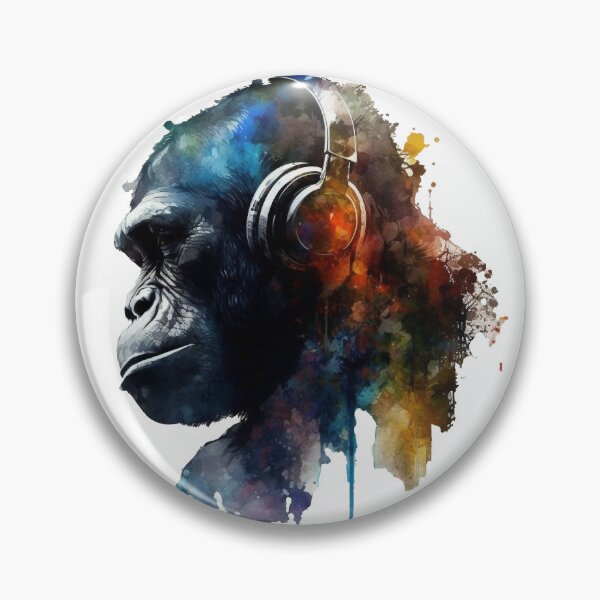 Item preview, Gorilla Art Cool Mountain Gorilla Art designed and sold by Brockinator.