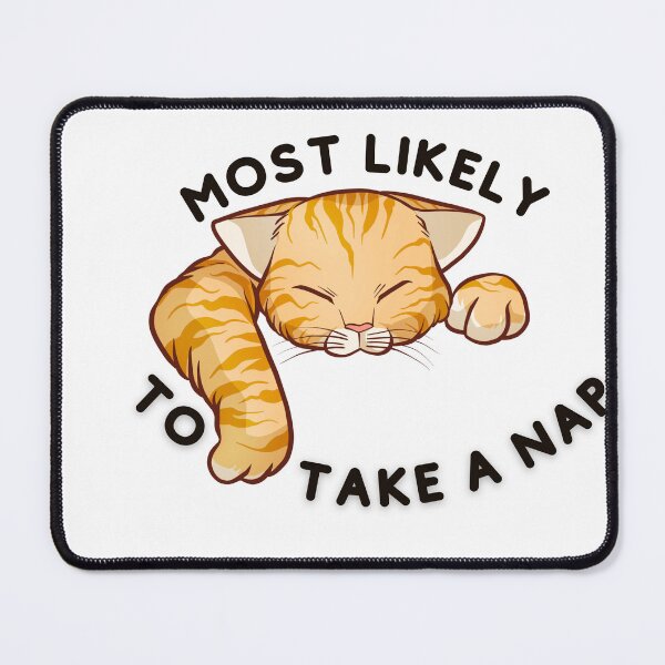 Item preview, most likely to take a nap Sticker designed and sold by agacoin.