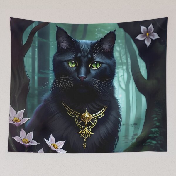 Item preview, Black Cat - Modern Digital Art designed and sold by Ai-michiart.