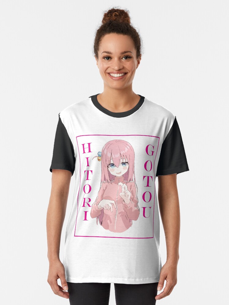 Aperçu 2 sur 5. T-shirt graphique avec l'œuvre BOCCHI LE ROCHER ! HITORI GOTOU créée et vendue par ALAAWII.