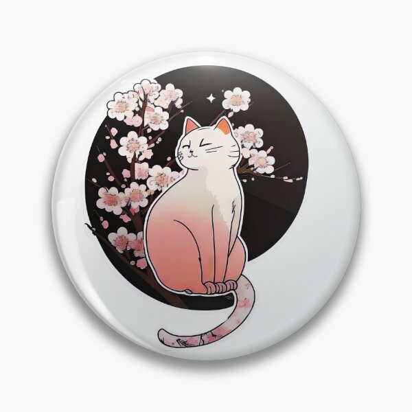 Item preview, Cat on a Sakura tree designed and sold by oudib.