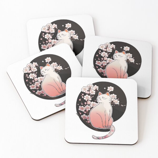 Item preview, Cat on a Sakura tree designed and sold by oudib.