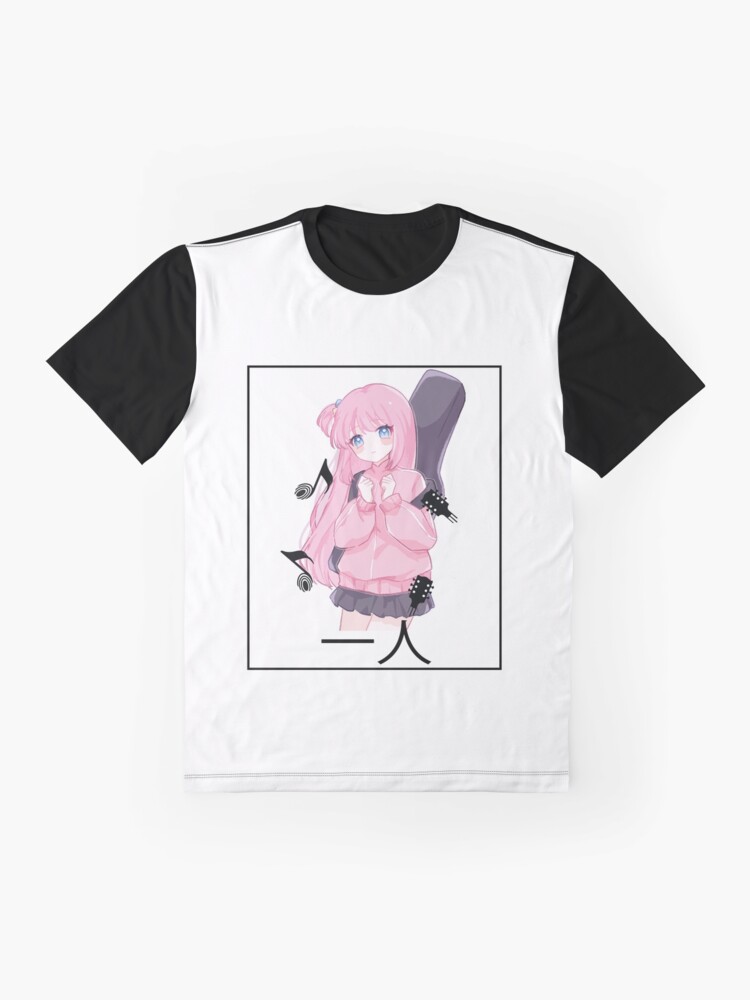 Aperçu 4 sur 5. T-shirt graphique avec l'œuvre BOCHI LE ROCHER HITORI GOTOU créée et vendue par ALAAWII.