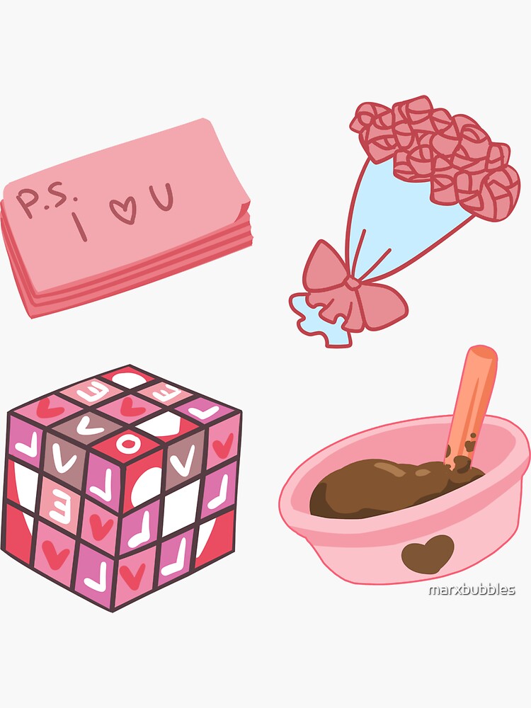 Valentines Day Sticker pack - Cute Stickers Valentines Day