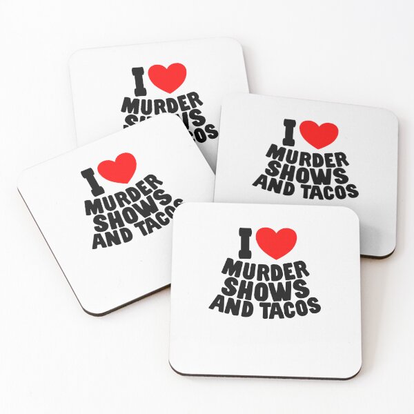 Item preview, I Love Murder Shows And Tacos True Crime Humor Taco Lover designed and sold by SharpThreadZ.